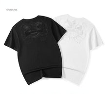 Load image into Gallery viewer, Premium embroidery silhouette lion T-shirt