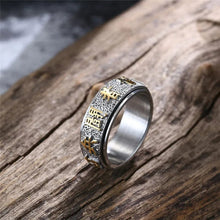 Load image into Gallery viewer, Kanji text stainless steel ring