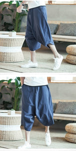 Baggy knee length harem pants