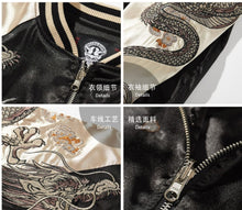Load image into Gallery viewer, Premium embroidery dragon sleeve sukajan
