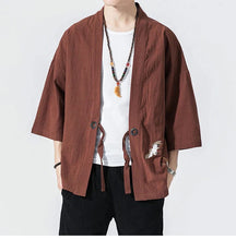 Load image into Gallery viewer, Shinobi design kimono shirt