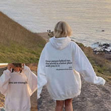 Load image into Gallery viewer, Dear message text hoodie