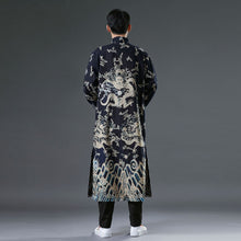 Load image into Gallery viewer, Tang Chinese dragon extra long jacket