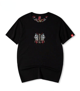 Premium embroidery miracle carp T-shirt