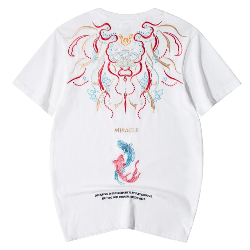 Premium embroidery miracle carp T-shirt