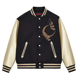 Ultra premium midnight beast embroidery sukajan baseball jacket