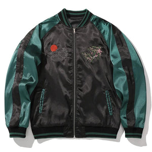 Ultra premium embroidery volcano tiger sukajan jacket