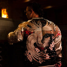 Load image into Gallery viewer, Hyper premium embroidery mystical bird sukajan souvenir jacket