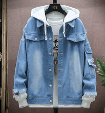 Load image into Gallery viewer, Eastern street x ancient graffiti denim jacket