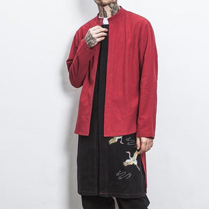 Double layer crane long jacket