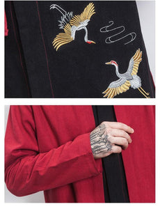 Double layer crane long jacket