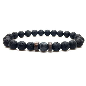 Lava Tibetan stone bracelet