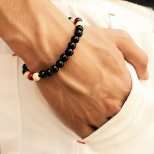Lava Tibetan stone bracelet