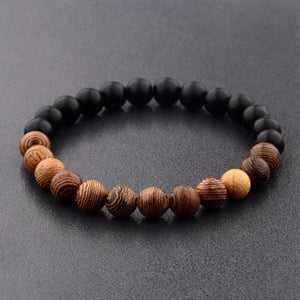 Lava Tibetan stone bracelet