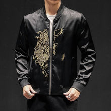 Load image into Gallery viewer, Golden beast bomber jacket