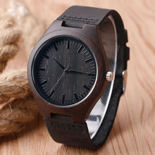 Load image into Gallery viewer, Darkwood watch genuine leather strap