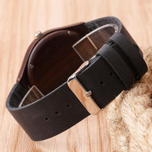 Load image into Gallery viewer, Darkwood watch genuine leather strap