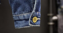 Load image into Gallery viewer, Fleece lining vintage denim jacket