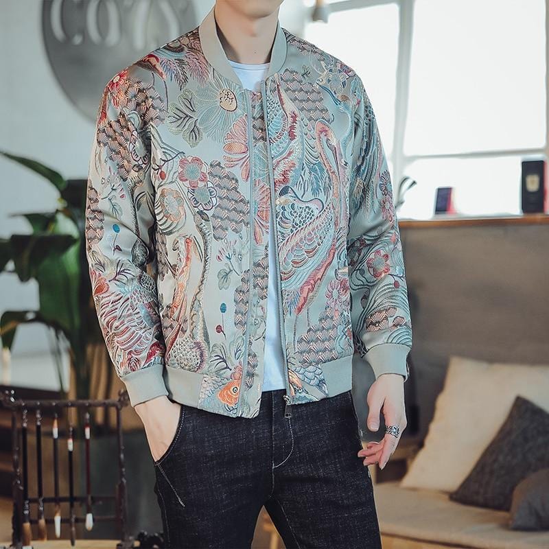 Tropic birds bomber jacket