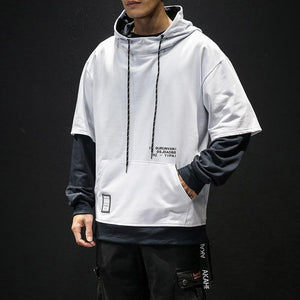 Double layer street style hoodie