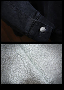 Vintage fleece lined denim jacket