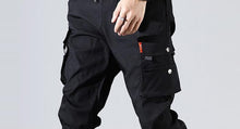Load image into Gallery viewer, Solid tactical cargo pants