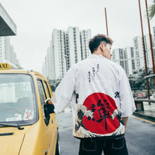 Load image into Gallery viewer, Japanese rising wave kimono