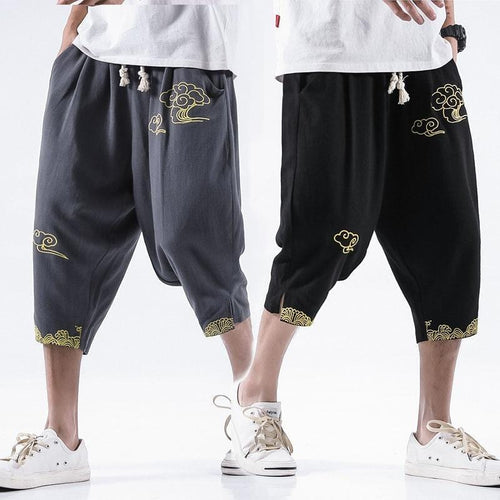 Golden cloud linen pants