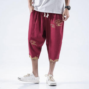 Golden cloud linen pants