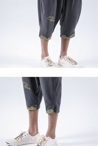 Golden cloud linen pants