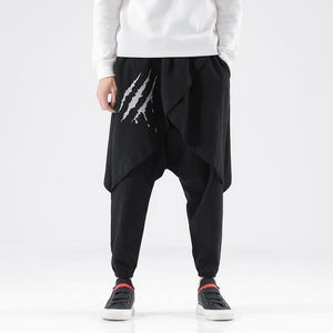 Animal scratch harem pants