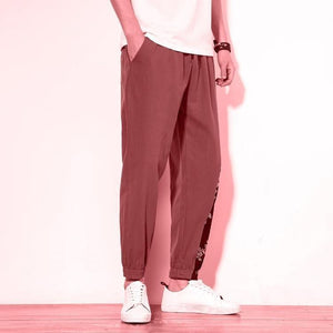 Dragon design harem pants