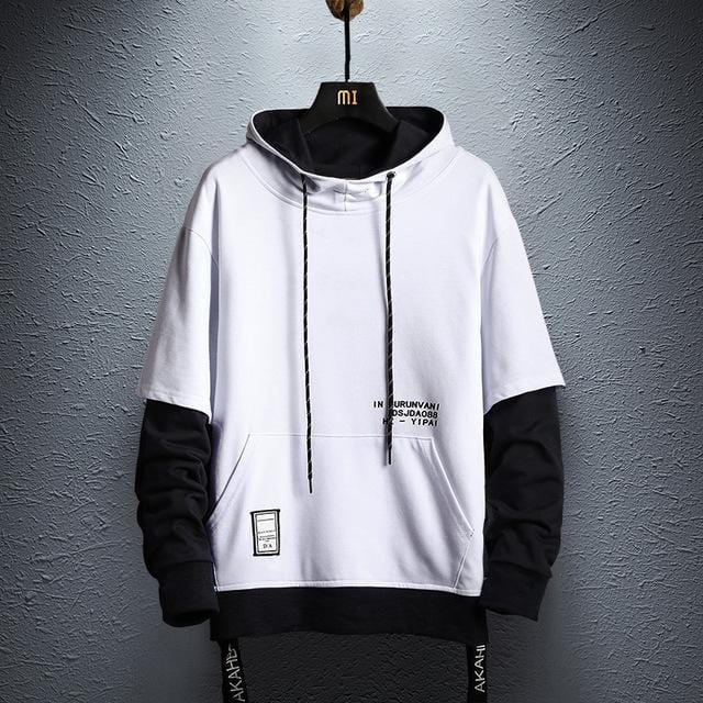 Double layer street style hoodie