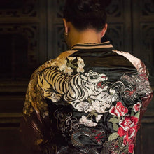 Load image into Gallery viewer, Hyper premium tiger turtle snake sukajan jacket