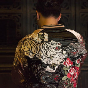 Hyper premium tiger turtle snake sukajan jacket