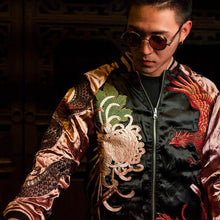 Load image into Gallery viewer, Hyper premium tiger turtle snake sukajan jacket