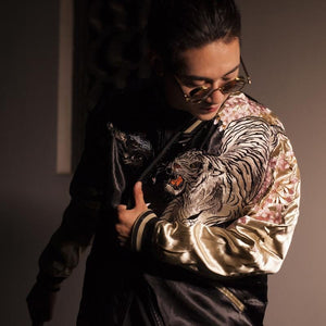 Hyper premium fire phoenix & tiger sukajan jacket
