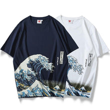 Load image into Gallery viewer, Japanese tattoo wave T-shirt