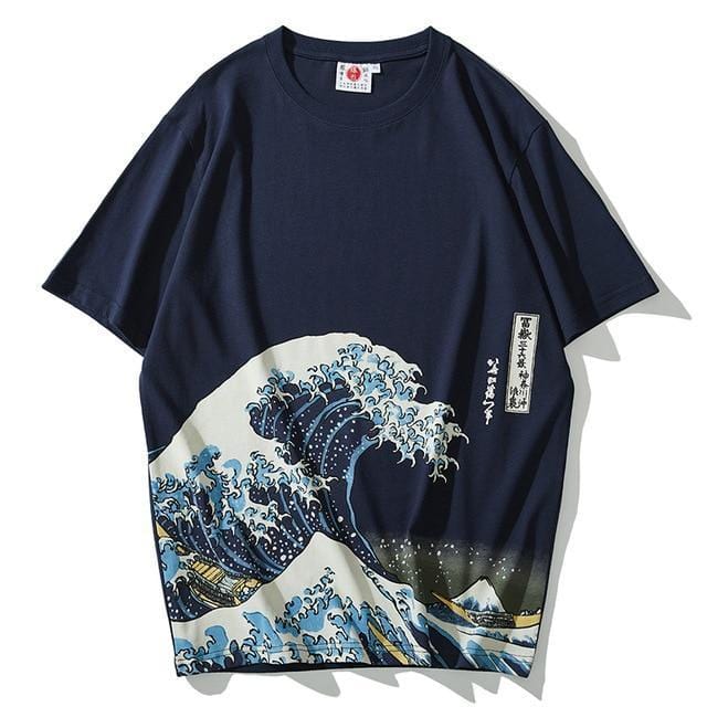 Japanese tattoo wave T-shirt