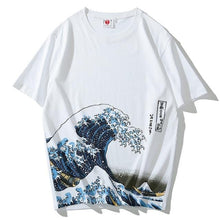 Load image into Gallery viewer, Japanese tattoo wave T-shirt