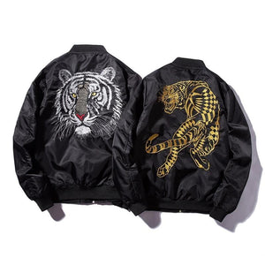 Tiger roar bomber jacket