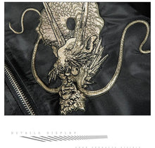 Load image into Gallery viewer, Tattoo dragon V2 bomber jacket