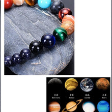 Load image into Gallery viewer, Celestial planets buddha bead bracelet