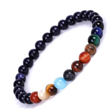 Load image into Gallery viewer, Celestial planets buddha bead bracelet