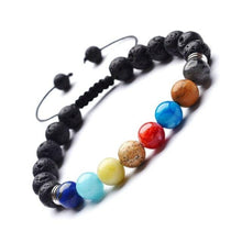 Load image into Gallery viewer, Celestial planets buddha bead bracelet