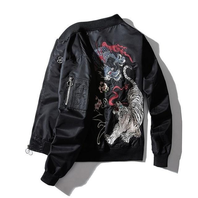 Dragon tiger bomber jacket