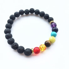 Load image into Gallery viewer, Black lava healing bracelet