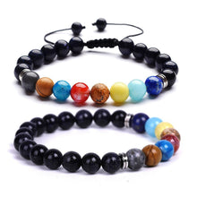 Load image into Gallery viewer, Celestial planets buddha bead bracelet