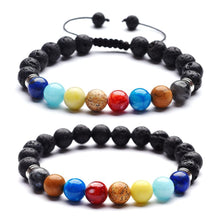 Load image into Gallery viewer, Celestial planets buddha bead bracelet