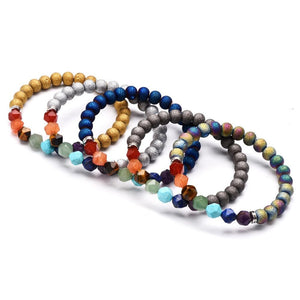 Celestial planets buddha bead bracelet